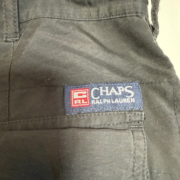 🌲 Chaps Ralph Lauren Convertible Cargo Pants Men's 32 Black Zip-Off - Picture 6 of 9